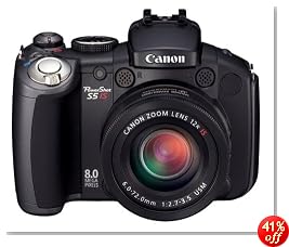 Canon PowerShot Pro Series S5 IS 8.0MP Digital Camera with 12x Optical Image Stabilized Zoom