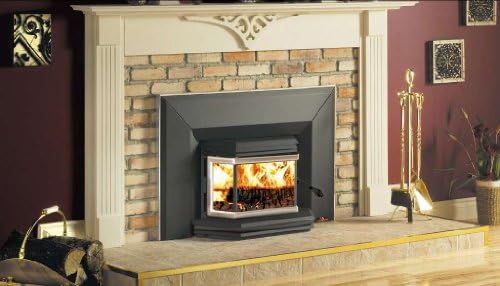 Osburn 1800 Wood Insert with Gold Plated Door Overlay, Regular Faceplate and Gold Plated Trim Kit (29 X 44 Inches)