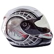 Motorcycle Full Face Helmet DOT - White (Medium)