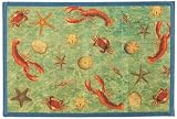 Laser Printed Split Bamboo Sealife Placemat 18" x 12" Set / 6