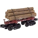 O Industrial Rail Skeleton Log Car, Westside
