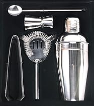 Schickes COCKTAILSHAKER SET, 5-teilig,