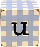 New Arrivals Letter Block U, Blue/White