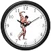 Male Bodybuilder or Body Builder Posing - Physical Fitness-Exercise-Body Building Wall Clock by WatchBuddy Timepieces (Slate Blue Frame)
