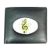 Wallet / Billfold of Green Treble Music Clef
