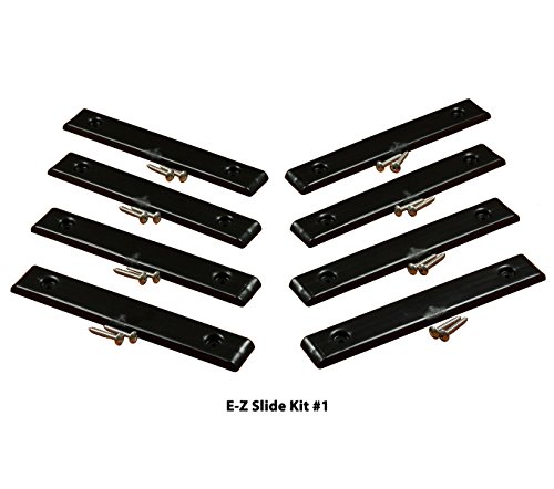 Ironwood Pacific E-Z Slide Boat Trailer Slides for 2” bunks – in Black or White