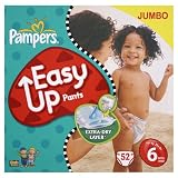 from Pampers Pampers Easy Up Size 6 (35+ lbs/16+ kg) Training Pants - 2 x Jumbo Packs of 52 (104 Training Pants) (Model 81143242)