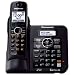 Panasonic KX TG6641B DECT 6.0 Cordless Phone with Anwering System, Black, 1 Handset