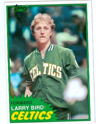 Larry Bird basketball card 1981Topps #4 (Boston Celtics)
