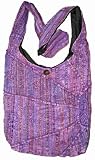 Lavender Embroidered Peace and Purse Handbag