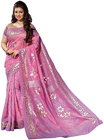 Ishi Maya Women's Party Wear Saree Free Size Purple