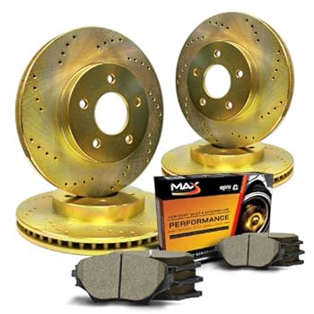 Compare Max Kt039373 Front Rear Gold Cross Drilled Rotors And Ceramic Pads Combo Brake Kit Untalkative Compare Max Kt039373 Front Rear Gold Cross Drilled Rotors And Ceramic Pads Combo Brake Kit Untalkative