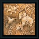 Hummingbird Bird White Wall Decor I Art Print Framed