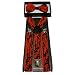 Blood Spill Suspender Bowtie Set for Halloween or any other spooky event