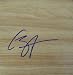 Caron Butler autographed basketball hardwood floor