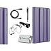 M-EDGE Incline Jacket Foldable Folio Cover Case and Stand for Amazon Kindle Fire Tablet PC - Purple (Comes with a Secure Credit Card Sleeve, Sync / Charge Cable, Car Charger, Stylus Pen and Earphones)