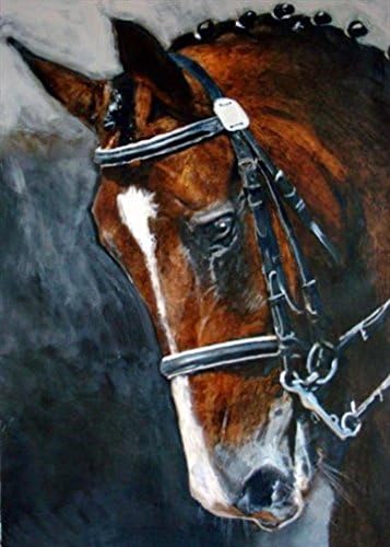 Original Painting Lonely Horse Painting Contemporary Artwork Animal Painting Wall Art Print on Canvas Unframed Painting 23×32in 80×80cm