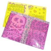 《ポイズンスカル》A4ダブルポケットクリアファイル☆サブカルグッズ（文房具）通販☆