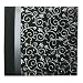 Pioneer 12-Inch by 12-Inch Scroll Embroidery Fabric Postbound Album with Ribbon, Black