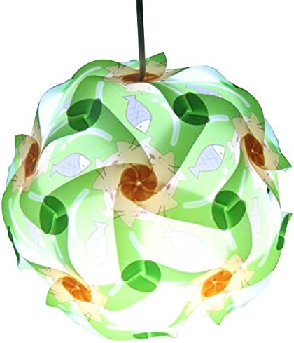 Puzzle Lights, Children's Room Decoration Lamp IQ Lamp Shade, 30 Pcs Home Decoration Assembly Modern Puzzle Lampshade