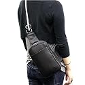 Garmin Forerunner 301 Portable GPS Automobile Navigator Carrying Travel Faux Leather Textured Cross-Chest Bag