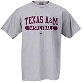 Nike Texas A&M Aggies Ash Basketball T-shirt
