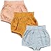 JELEUON 3 Pack of Little Baby Girls Boys Cotton Linen Blend Cute Bloomer Shorts 18-24 M