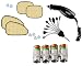 Auto Pearl - Combo Of - Car,Bike Air Alert Tire Valve Cap , Mobix Car Charger And Chipkoo Sun Shade Curtain Beige Set of 4 RS.927.00