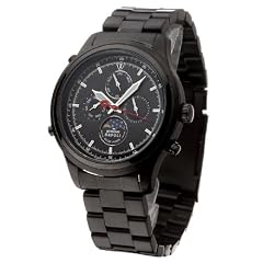 Detomaso Classic Herren-Armbanduhr NAPOLI Mondphase Schwarz Edelstahl SM1628C-BK