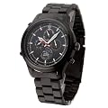 Detomaso Classic Herren-Armbanduhr NAPOLI Mondphase Schwarz Edelstahl SM1628C-BK