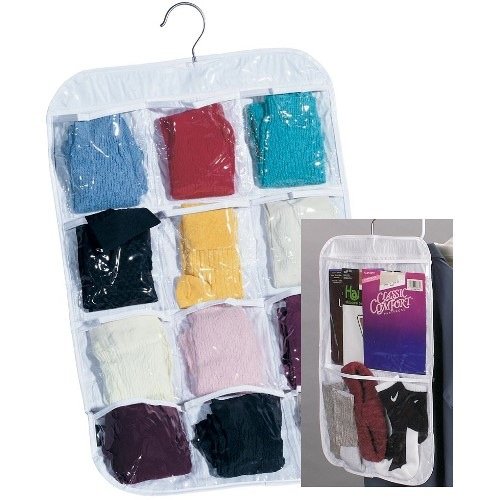 :Pantyhose Organizer (White/Clear) (27