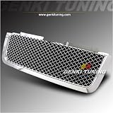 Genki Tuning - 2006 2007 2008 Chevy Trail Blazer ABS Front Hood Chrome Mesh Grill Grille 06 07 08