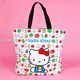 Hello Kitty Large Nylon Reusable Shopping Tote Bag
