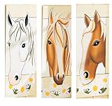 HORSE pony barn themed WALL art hanging plaques HEADBOARD girl horseback riding bedroom DECOR NEW