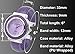 Top Plaza Fashion Women's Cuff Watch, Round Case PU Leather Band, Blue