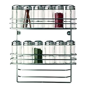 <b>RSVP International WALL Endurance Wall Mount Spice Rack 12-bottle</b>