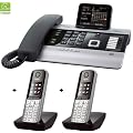 Siemens Gigaset DX600A DUO SET mit 2x S810H Mobilteil - ISDN, Anrufbeantworter, Bluetooth� ECO DECT, schwarz