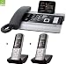 Siemens Gigaset DX600A DUO SET mit 2x S810H Mobilteil - ISDN, Anrufbeantworter, Bluetooth® ECO DECT, schwarz
