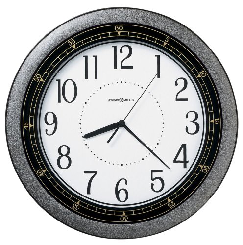 13 Round Pewter Finish Wall Clock