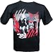 New Kids On The Block Retro Stripes Black T-Shirt Image