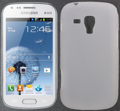 tomaxx MATT TPU Silikon Case Tasche Samsung Galaxy Duos S7562 Hülle - Etui Schutzhülle Milch / Transparent Edition