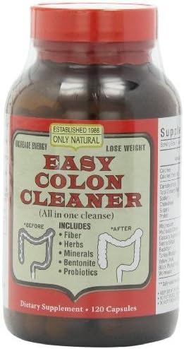 Only Natural Easy Colon Cleaner, 120-Count
