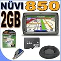 Garmin Nuvi 850 Portable GPS Vehicle Navigation System w/ 4.3" LCD Widescreen w/ Speech Recognition (0100057720) 2GB MicroSD BigVALUEInc Accessory Saver Bundle + MORE!