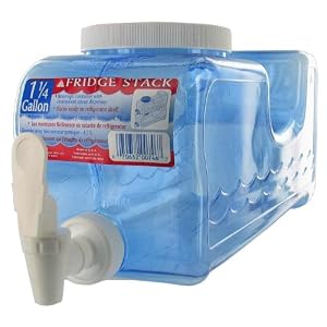 1.25 Gallon Fridge Stack Beverage Dispenser in Clear