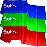 Aylio Fitness 3 Exercise Bands and Door Anchor (Low, Medium, Heavy)