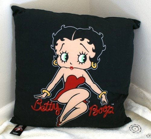 Betty Boop Black Red Reversible Cushion OFFICIAL
