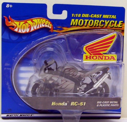 Hot Wheels Honda RC 51 Motorcycle 1:18 Scale 51mDwr2THNL Hot Wheels Honda RC 51 Motorcycle 1:18 Scale