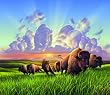 Bison 550pc Jigsaw Puzzle by Jerry LoFaro