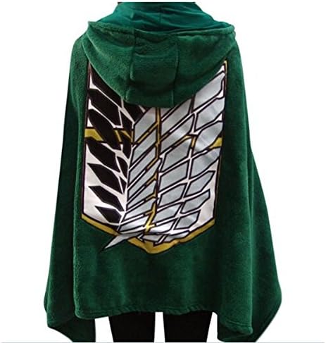 Attack On Titan Coral Fleece Cloak And Tippet Cartoon Air Conditioning Blanket