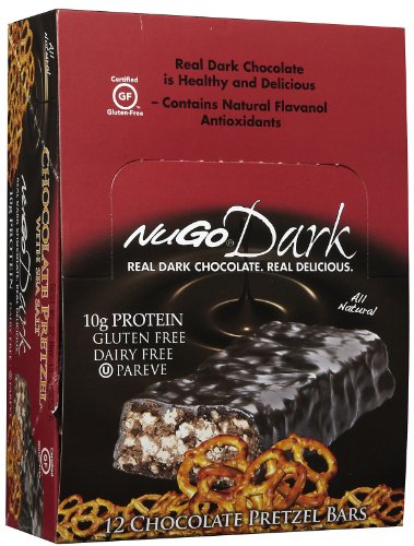 Nugo Dark Chocolate Pretzel Bars, 1.76 oz, 12 ct